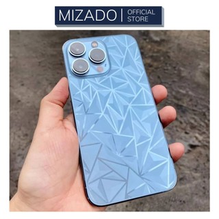 Miếng dán ppf 3d vân kim cương full lưng viền cho iphone 12promax/13/13 pro/13 promax/14/14plus/14pro/14promax tt045
