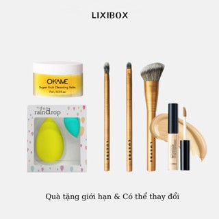 Combo Bông Mút, Kem Che Khuyết Điểm, Cọ môi, Cọ má hồng, Cọ tán phấn mắt, Sáp tẩy trang