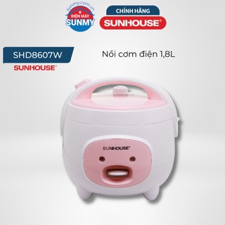Nồi cơm nắp gài sunhouse 1.8 lít shd8607w - hàng trưng bày