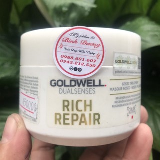 Mặt nạ dưỡng ẩm siêu phục hồi 60s Goldwell Dualsenses Rich Repair Mask 200ml *NEW*