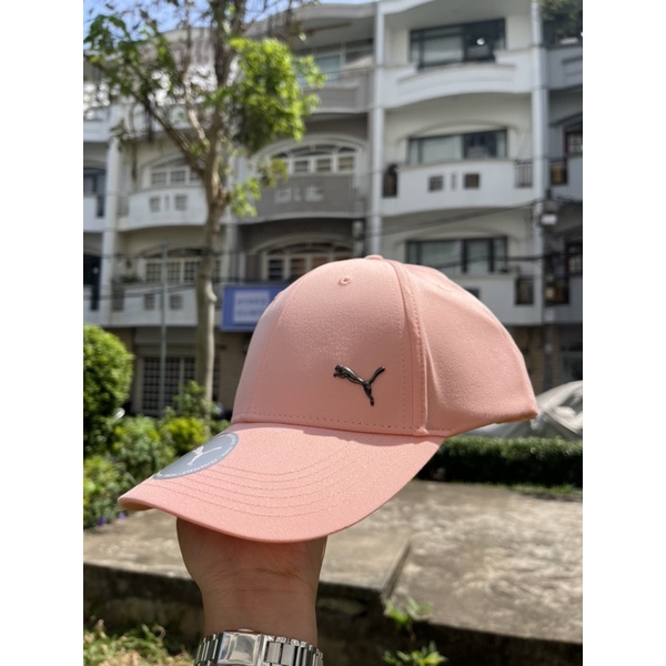 Nón kết  Puma metal cat cap apricot blush màu hồng chính hảng
