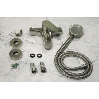 Bộ củ vòi sen tròn nóng lạnh + tay tăng áp inox 304 cao cấp