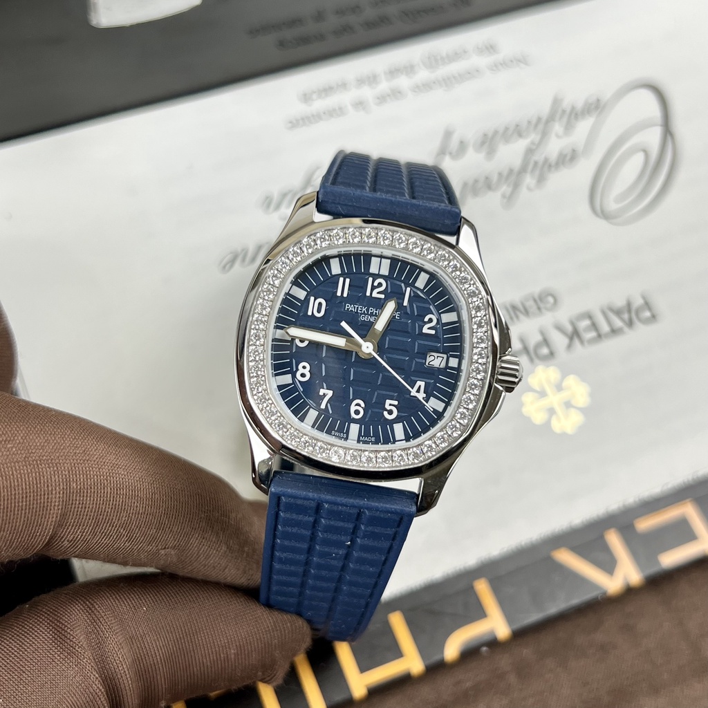 Đồng hồ nữ Patek Phillip 5067 PPF 34mm máy Swissquartz, viền đá CZ chất lượng chi tiết 99% hãng