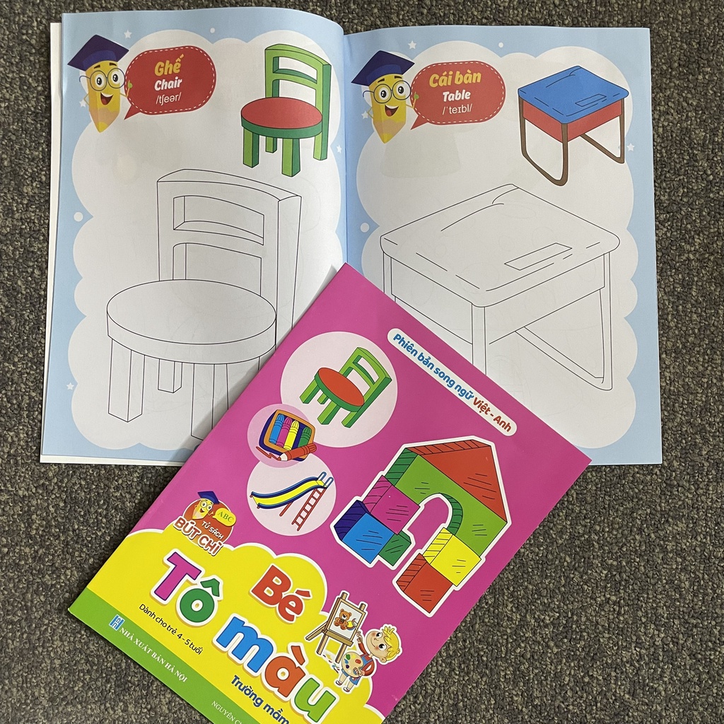 Sách - Bộ Sách Tô Màu Dành Cho Trẻ 4-5 Tuổi