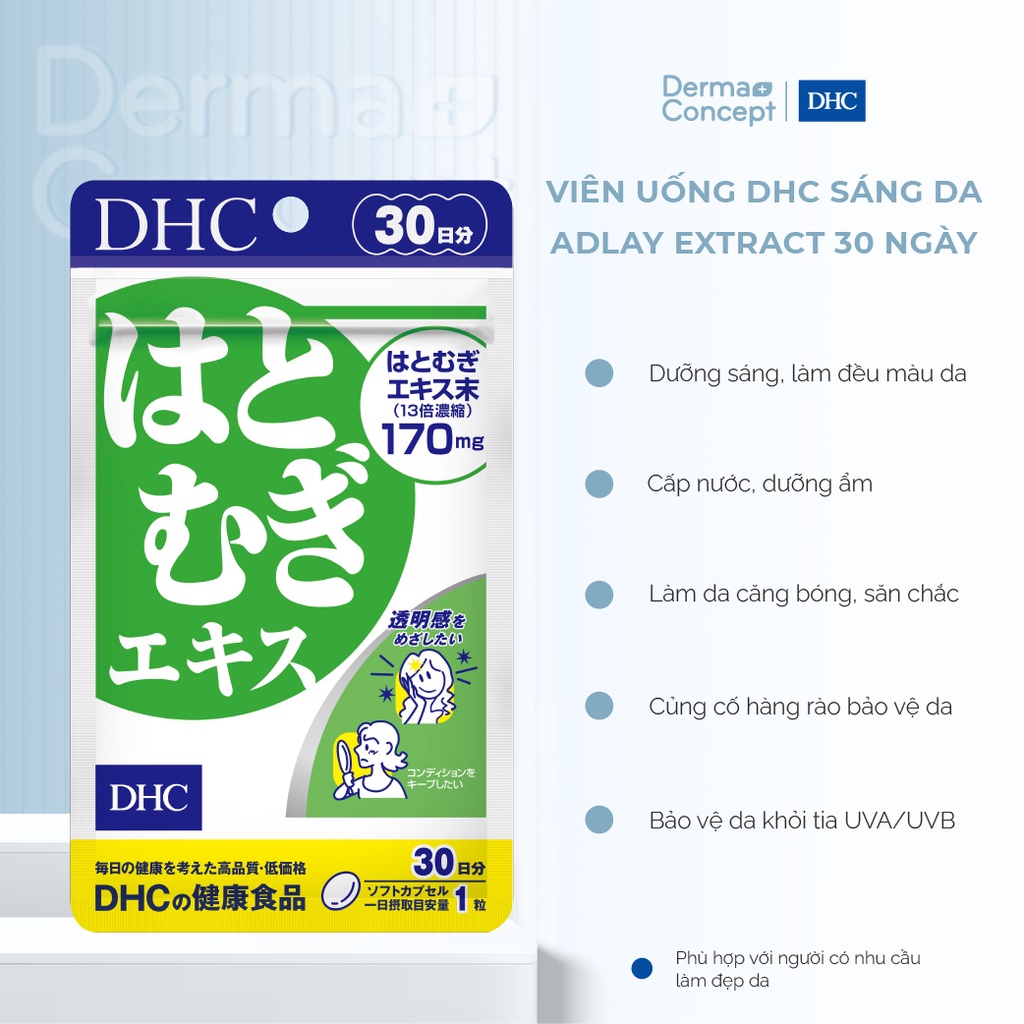 Viên uống DHC sáng da Adlay Extract 30 viên (30 ngày)