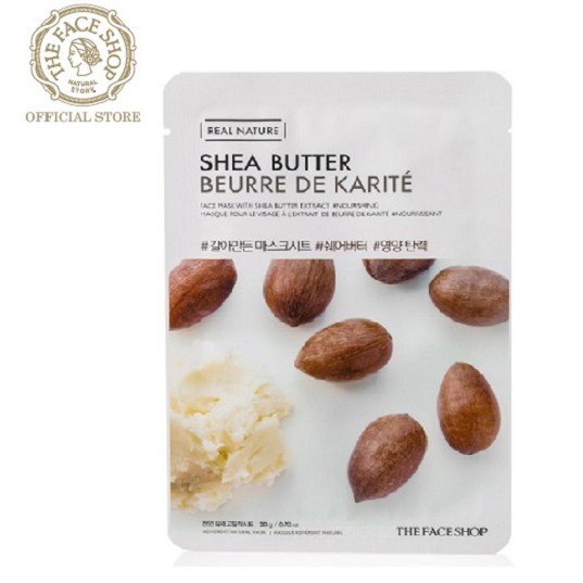 Mặt Nạ TheFaceShop Real Nature Shea Butter Face Mask 20g