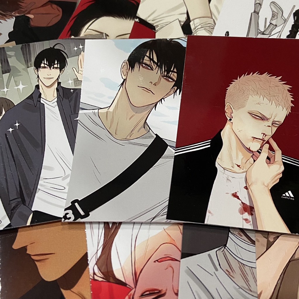 Set bộ 10 ảnh Card bo góc Manhwa 19 Days