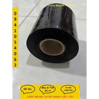Màng PE đen thui, màng quấn đen 10cm