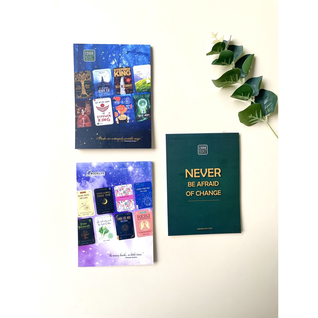 Book Gift - Sổ Tay 1980books: Novel / Booklife / Never Be Afraid Of Change - Ngẫu nhiên