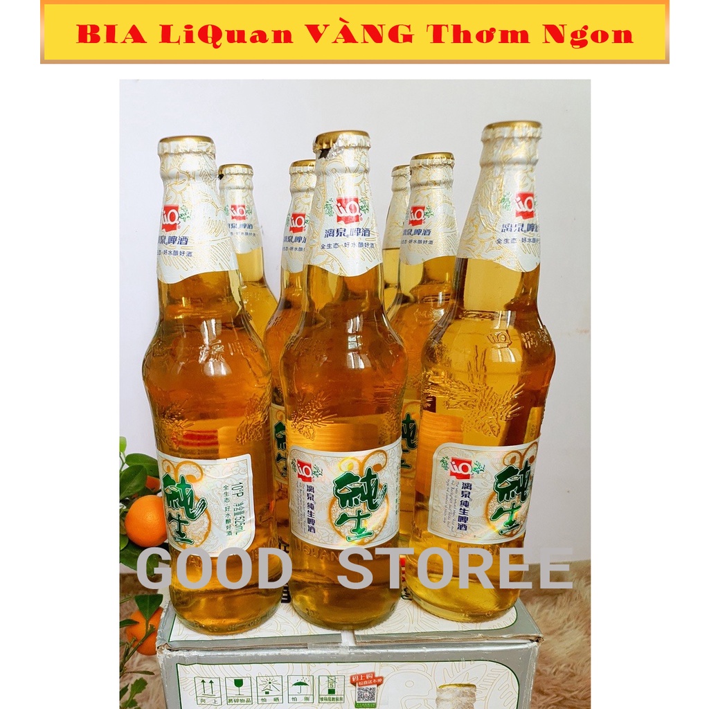 [LẺ Chai] Bia Liquan Vàng Trung Quốc 500ml, Đóng Gói Chắc Chắn, Thơm Ngon Chuẩn Vị