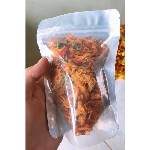 Khô gà lá chanh xé cay 50gram GIÁ DÙNG THỬ - Thịt Gà sấy tẩm vị Loại 1 - Shop ăn vặt 94