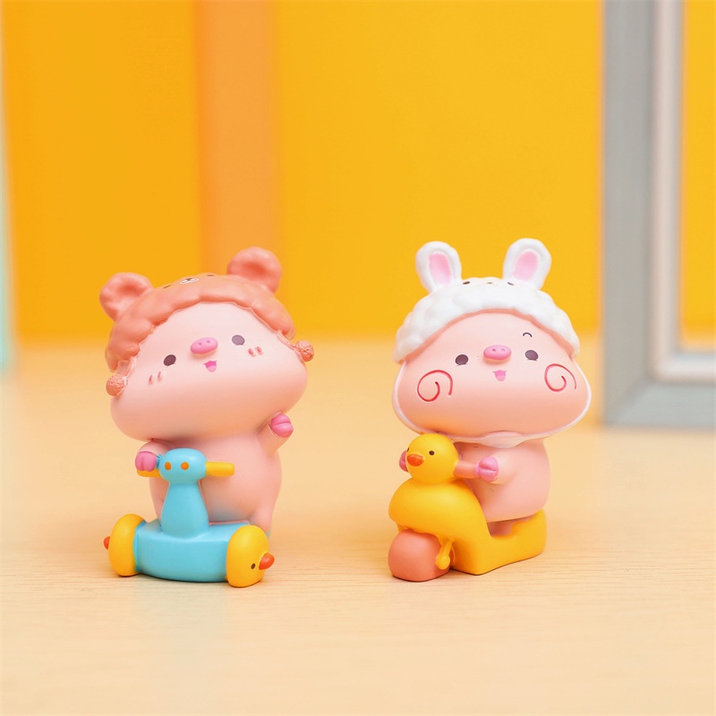 Mô hình heo mini trang trí ô tô, bàn làm việc, bánh kem đáng yêu dễ thương 💕FREESHIP 50k💕 - Những Điều Bình An