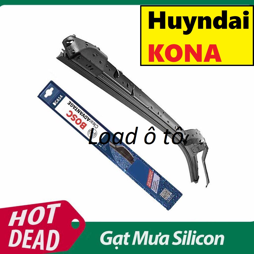 Bộ 02 Gạt Mưa Silicon Xe Huyndai Kona gạt mềm không xương chính hãng Bosch Cao Cấp