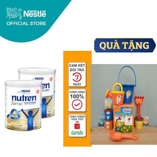 [Date 2024] BỘ 2 LON Sữa bột Nutren Junior 800g - nutren