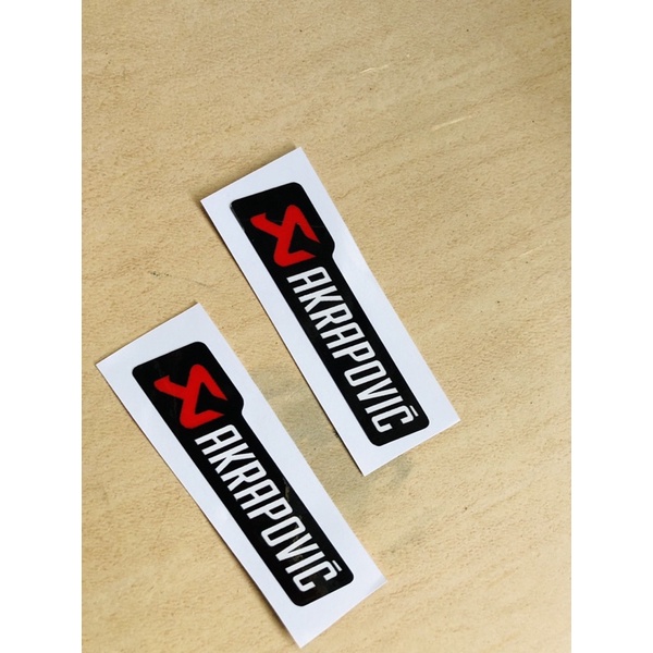 Logo Akrapovic Đen Decal in