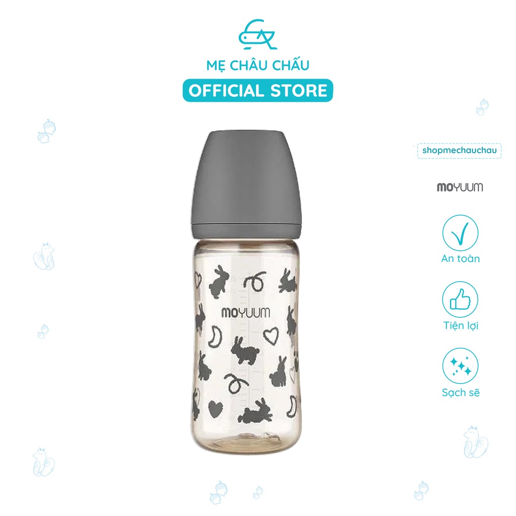 Bình sữa MOYUUM PPSU Hàn Quốc Dung Tích 170ml và 270ml