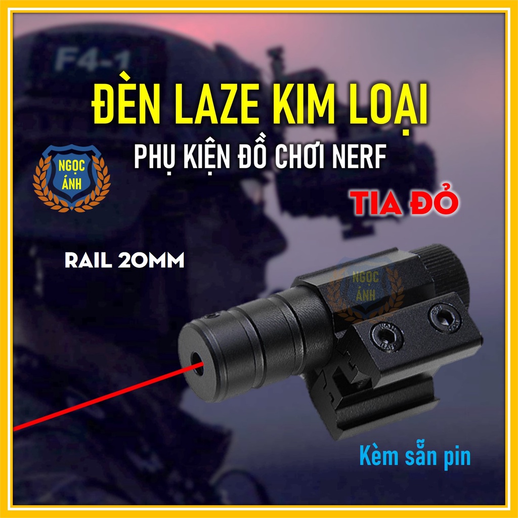 Đèn Laze Kim Loại - Phụ Kiện Nâng Cấp Đồ Chơi Nerf- Shop Ngọc Ánh