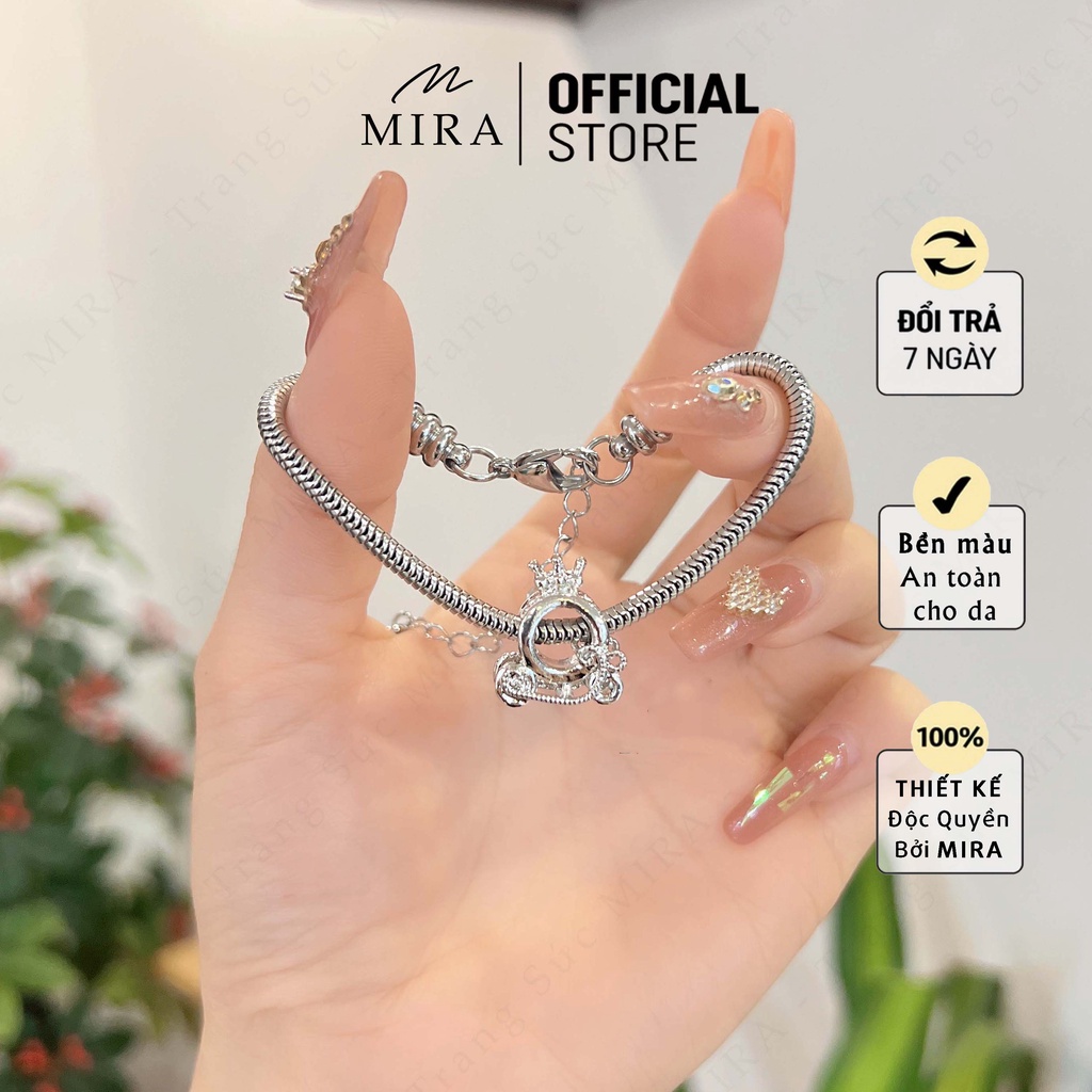 Dây , Lắc Tay MIRA & Co. - LPAN-ONE2 Mix Charm Bí Ngô Mở Hai Đầu, Dây Không Hoen Gỉ