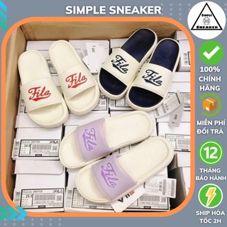 Dép Fila Drifter Tube Chính Hãng 🔴SIMPLE SNEAKER🔴 Dép Fila Thời Trang Nam Nữ Màu Trắng Phong Cách Hàn Quốc Dễ Thương