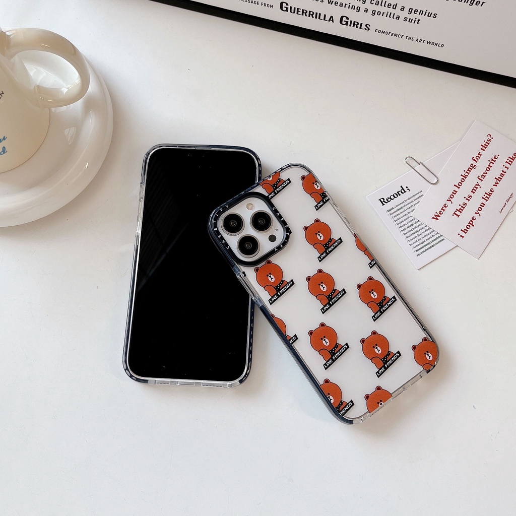 Ốp Điện Thoại Chống Sốc Hình Gấu Dễ Thương Cho iPhone 14Promax 14Pro 14 13Promax 13Pro 13 12 12Promax 11Promax 11 X 8P 7P 7 6P