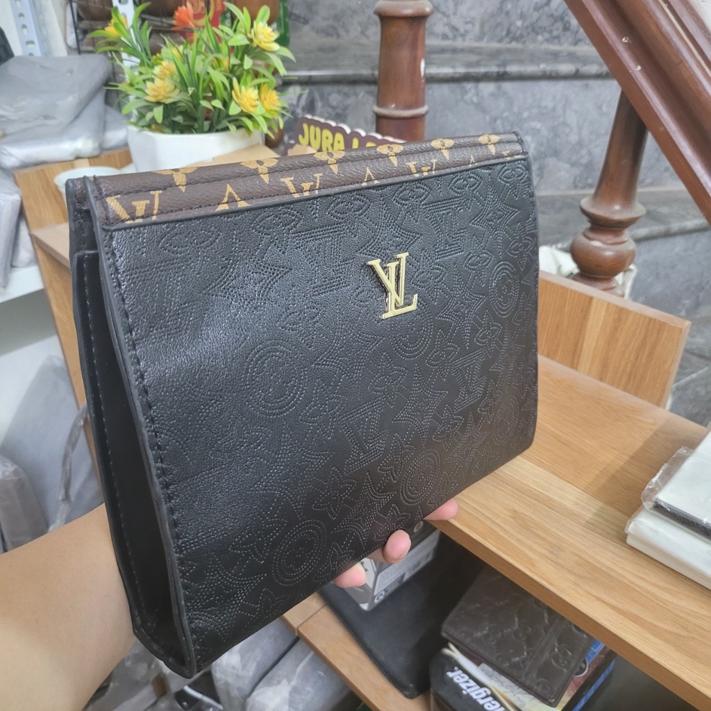 Ví cầm tay nam da thật siêu cấp, khóa số bảo mật