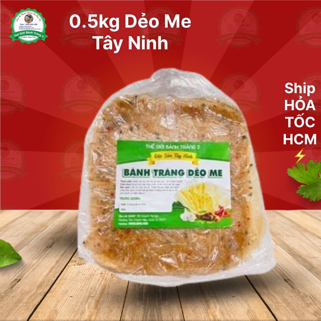 500gr Bánh tráng dẻo me đặc sản cực ngon Tây Ninh!!