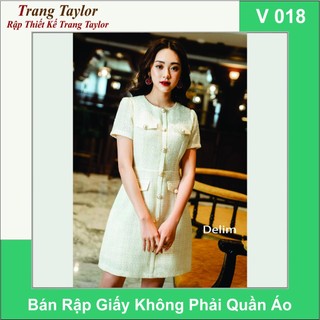 Rập Giấy Váy Liền Nữ V018