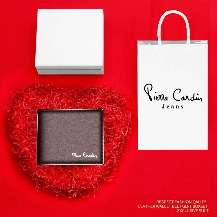 Xả hàng ví da nam - Quà tặng sinh nhật nam giới full túi hộp quà tặng y hình - Hàng Việt Nam xuất khẩu