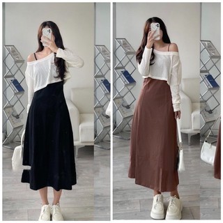 Set váy hai dây mix áo khoác crotop lưới