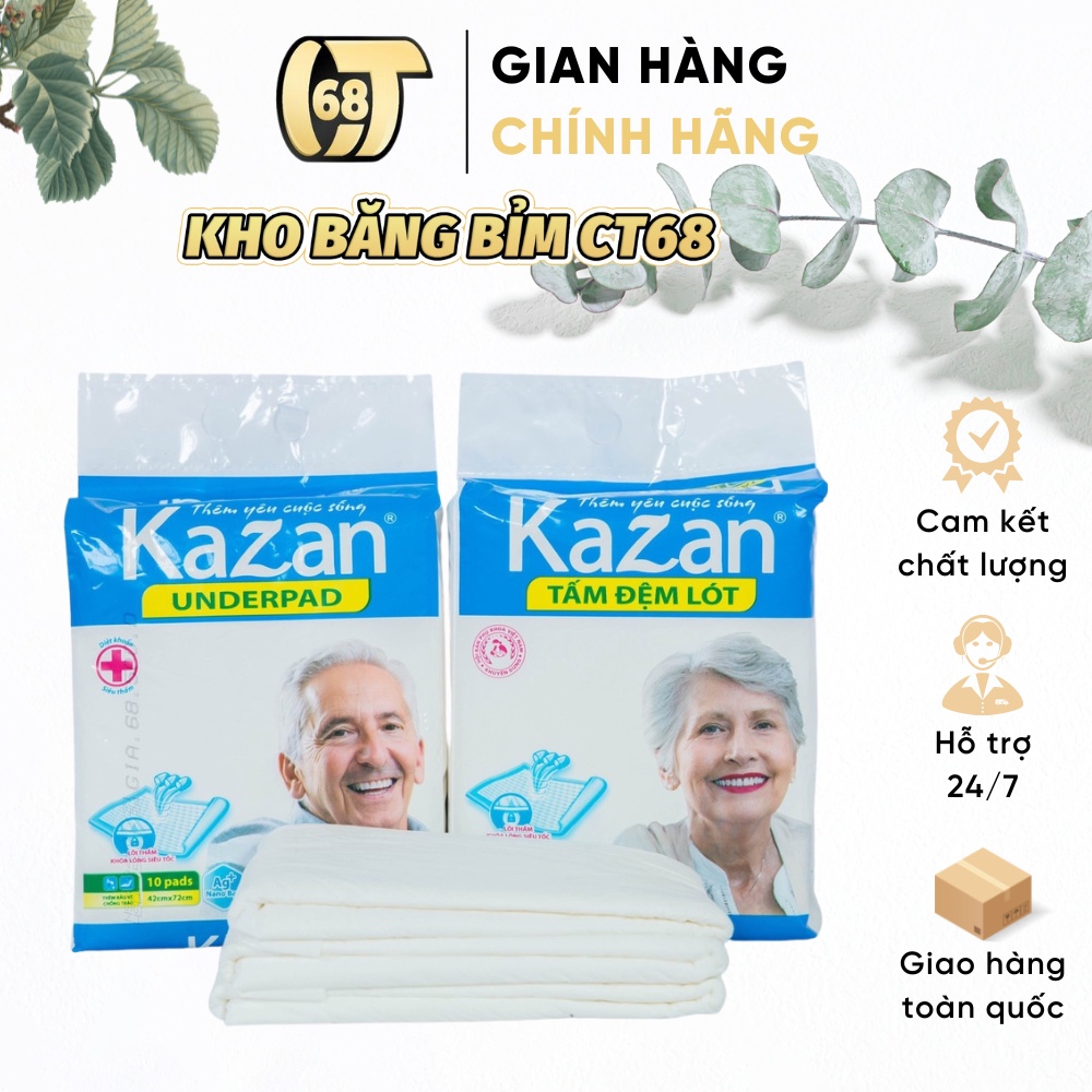 Tấm đệm lót Kazan người lớn ⚡HÀNG LOẠI 1⚡ Tấm đệm lót Kazan dùng cho người lớn, người già, sản khoa - thấm hút cực nhanh