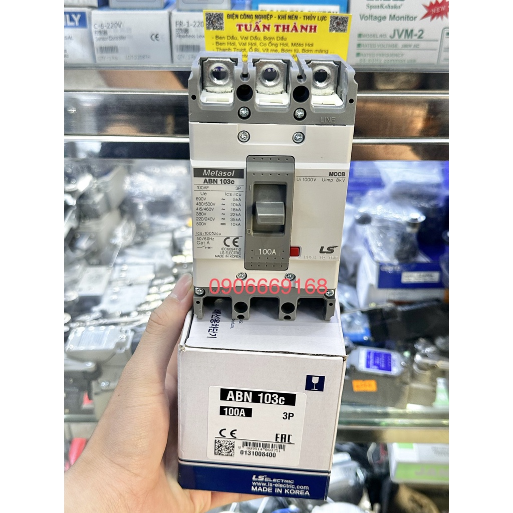 Aptomat MCCB CB 3 Pha 100A Hiệu LS ABN103c ( CHÍNH HÃNG )