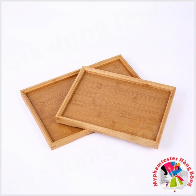 (HÀNG ĐẸP) khay đựng ấm chén trà gỗ tre kích tấc 20x28cm , đồ gia dụng thông minh, tiện ích
