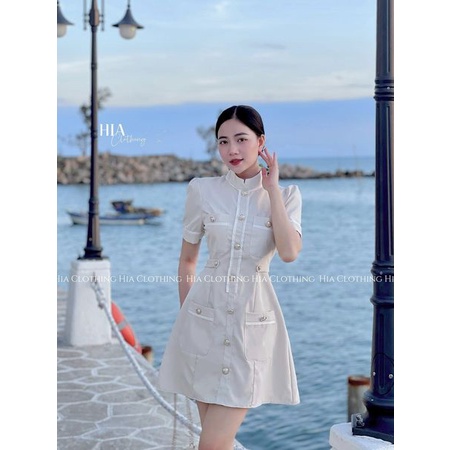 Váy Cổ Tròn Nhiều Viền HIA Clothing V817