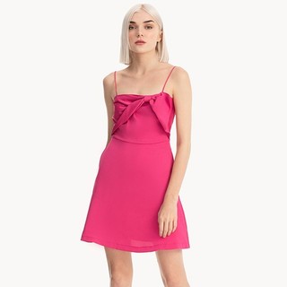 MARC FASHION Đầm 2 dây đính nơ ngực GH03152020