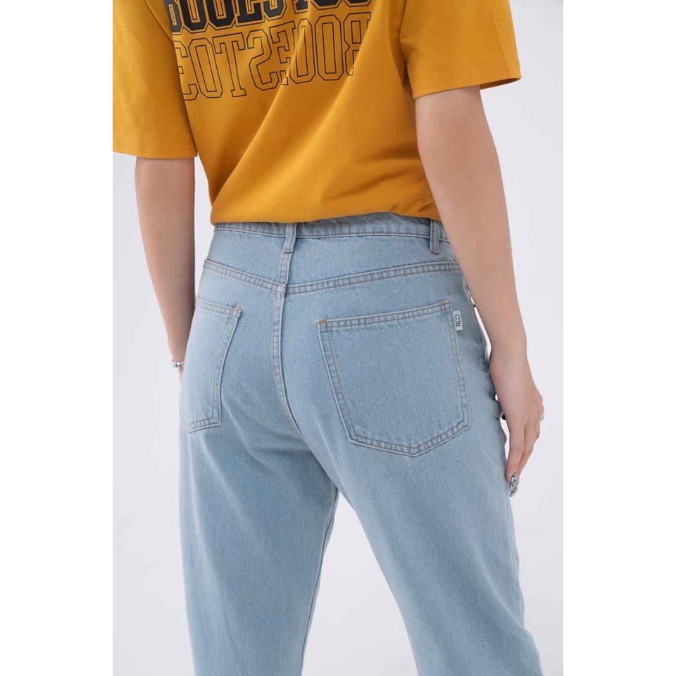 Quần Jeans Nữ BOO Dáng Mom Jeans Basic