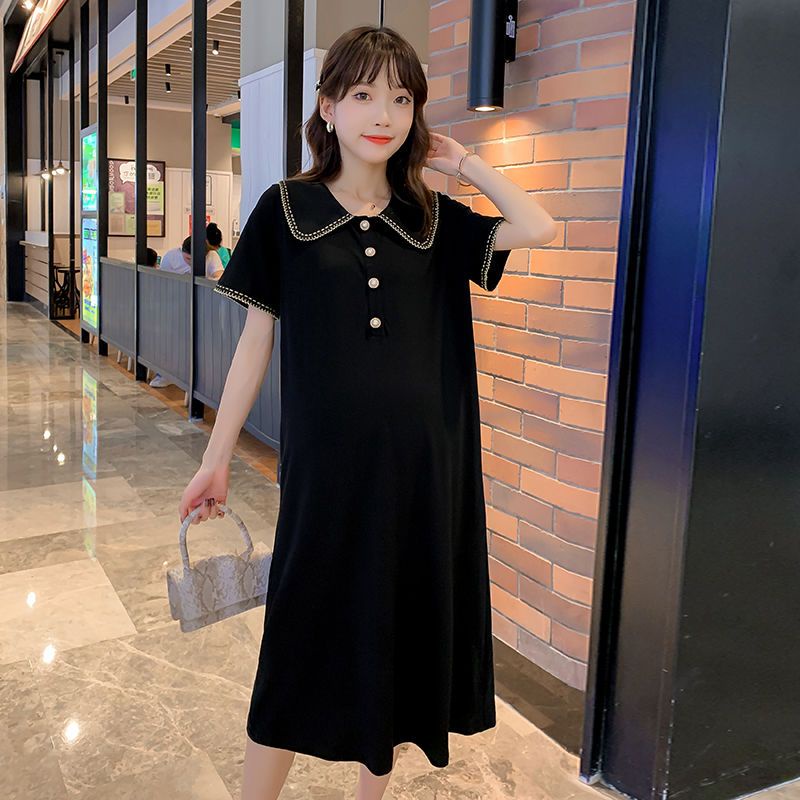 [Hàng Mới Về] Đầm Bầu Dáng Ôm Màu Đen Thời Trang Mùa Hè