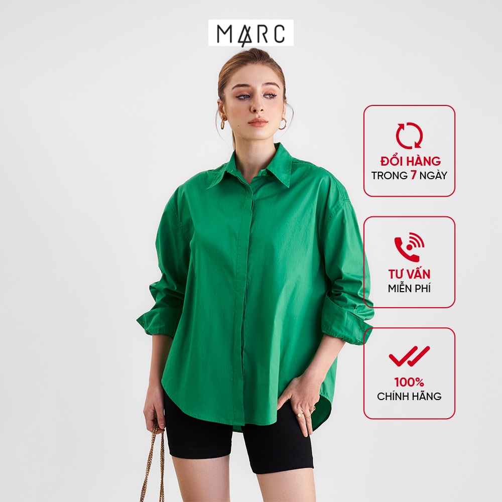 Áo sơ mi nữ MARC FASHION basic oversize CBHH112221