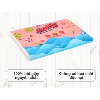 Khăn giấy du lịch Softly 2 lớp 50 tờ
