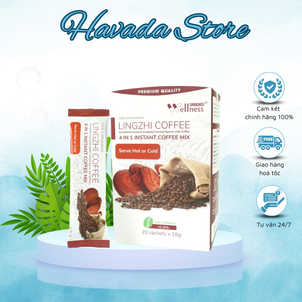 Cà Phê Sức Khỏe Lingzhi Coffee - Cà Phê Nấm Linh Chi Nâng Cao Sức Khỏe, Tăng Đề Kháng, Đẹp Da Không Lo Bị Nóng