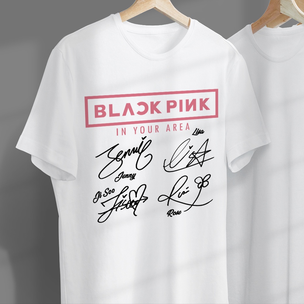 Áo Thun Black Pink Chư Kí Born Pink World Tour V-Blink 100% Cotton P1