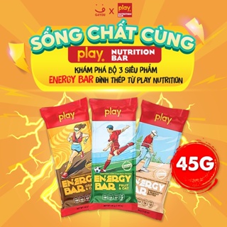 PLAY COMBO 5 Thanh Năng Lượng Energy Bar 3 Vị 45g 1 Thanh