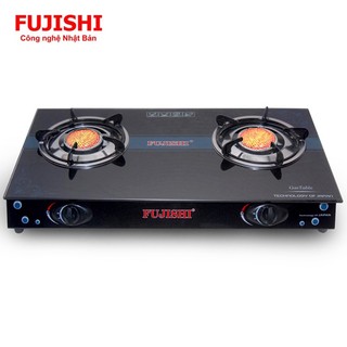 Bếp gas đôi hồng ngoại mặt kính FUJISHI FJ-H15-HN - Tiết kiệm gas - Bảo hành chính hãng 1 năm