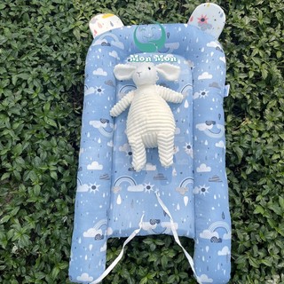 Nôi Mát-Xa ngủ chung gường cho bé chính hãng MonMon