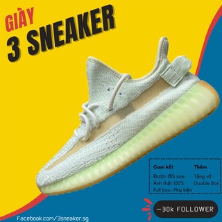 Giày yz boost 350 v2 hyperspace, yz 350 xanh dạ quang; fullbox, full phụ kiện