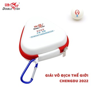 Hộp Bóng Bàn Thi Đấu 3 sao Chính Hãng DoubleFish - Hộp Tam Giác Chất Liệu Cao Su Chống Trầy Xước