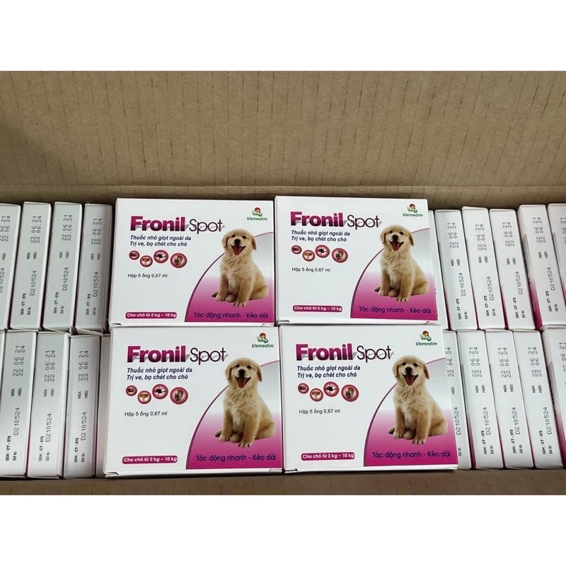 🐶Nhỏ Gáy Fronil Spot Rận Bọ Chét , Ve cho chó mèo ống 0.67 ml