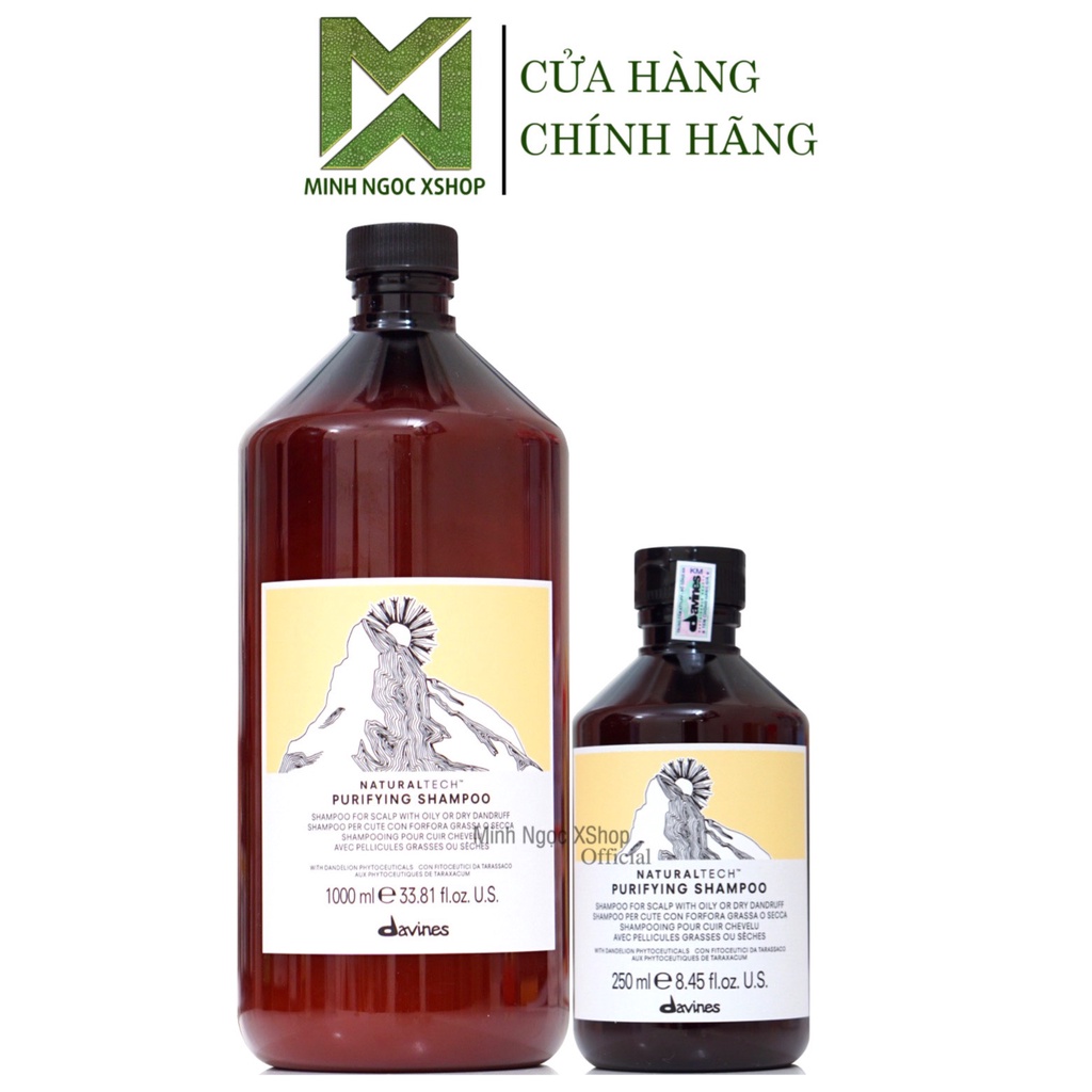 Dầu gội chống gàu Davines Purifying 250ML - 1000ML chính hãng