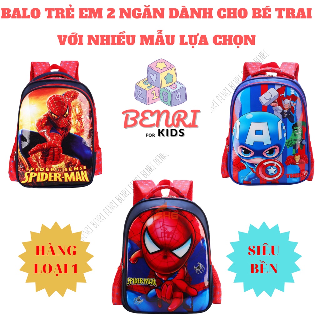 CẶP BALO TRẺ EM BENRI 2 NGĂN VỚI NHIỀU MẪU LỰA CHỌN SIÊU ĐÁNG YÊU CHỐNG GÙ CHỐNG NƯỚC DÀNH CHO BÉ TRAI CẤP 1 mã HS-CC1