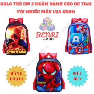 Cặp balo trẻ em benri 2 ngăn với nhiều mẫu lựa chọn siêu đáng yêu chống gù chống nước dành cho bé trai cấp 1 mã hs-cc1