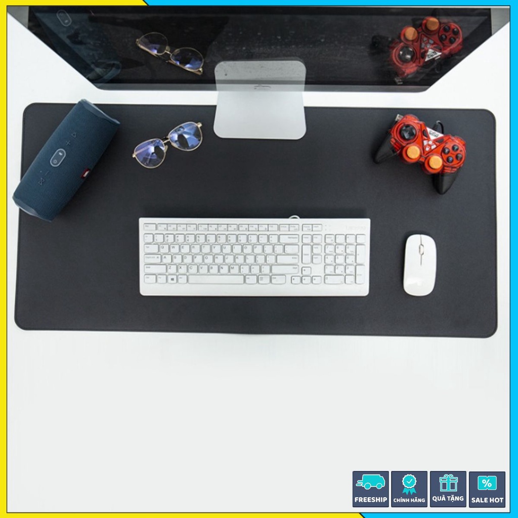 Thảm Da Trải Bàn Làm Việc DeskPad Da Size Lớn Kiêm Miếng Lót Chuột Máy Tính Cỡ Lớn Chống Nước Cao Cấ